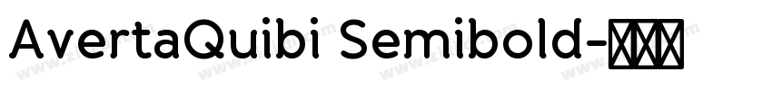 AvertaQuibi Semibold字体转换
